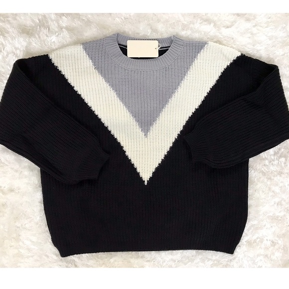 Last 1 | Hyped Unicorn Chevron Knit Sweater - Picture 8 of 9